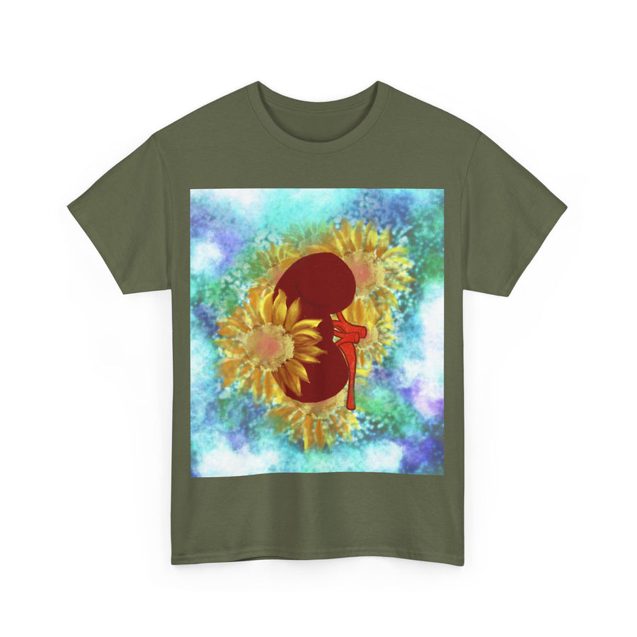 Floral Kidney Unisex Heavy Cotton Tee