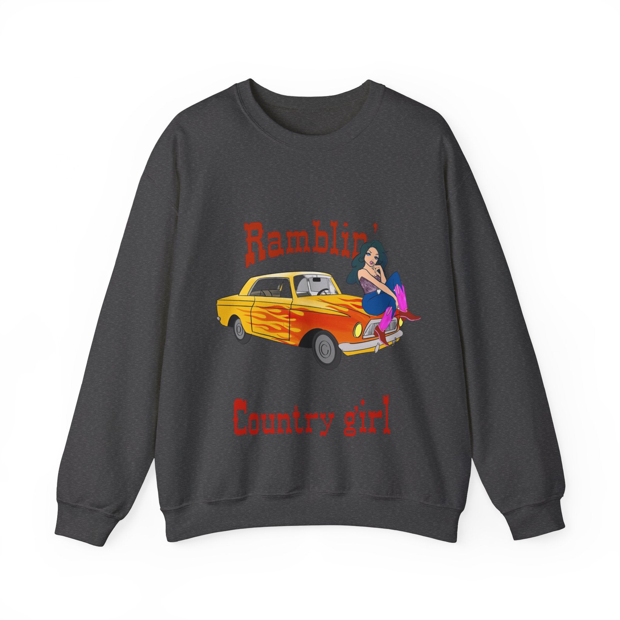 Ramblin Country Girl Unisex Heavy Blend™ Crewneck Sweatshirt
