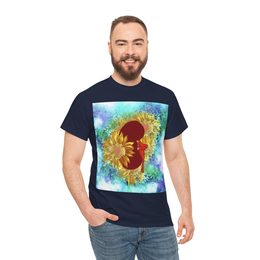 Floral Kidney Unisex Heavy Cotton Tee