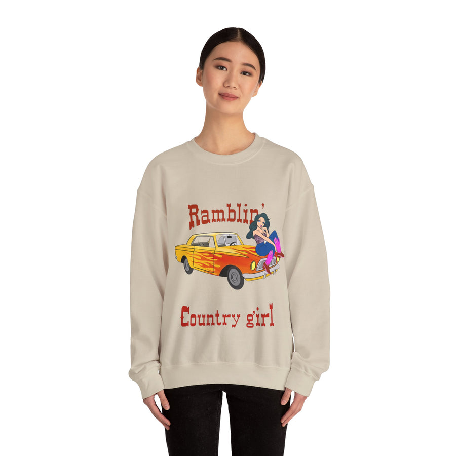 Ramblin Country Girl Unisex Heavy Blend™ Crewneck Sweatshirt