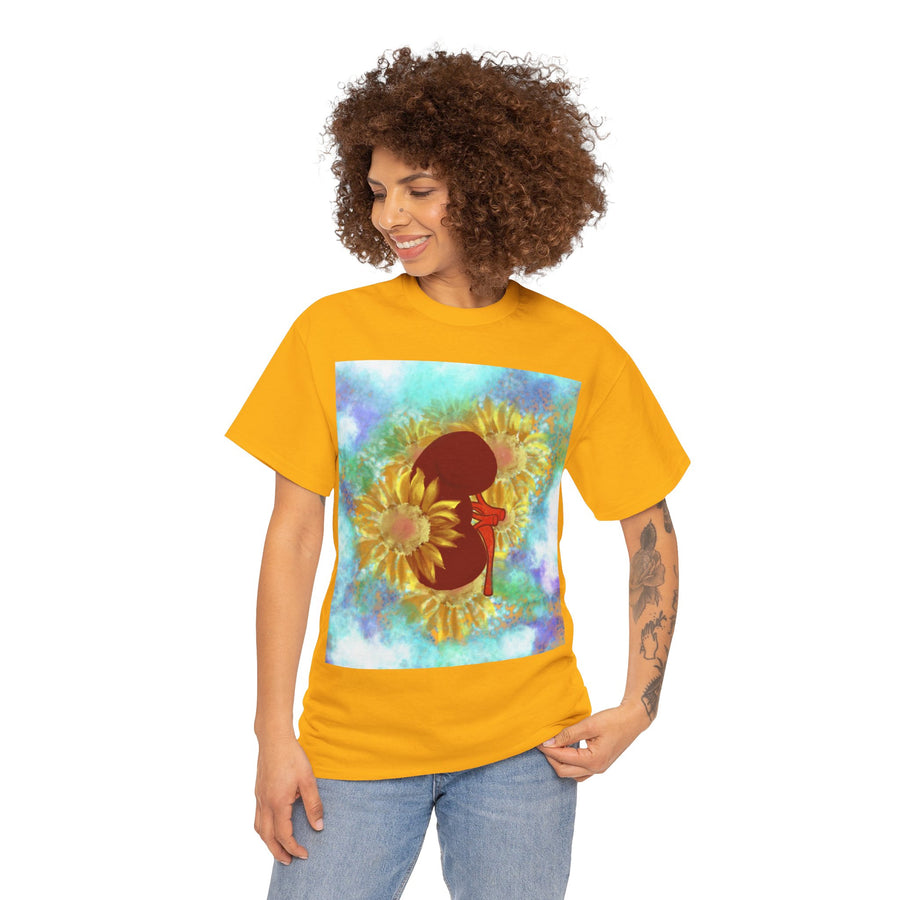 Floral Kidney Unisex Heavy Cotton Tee