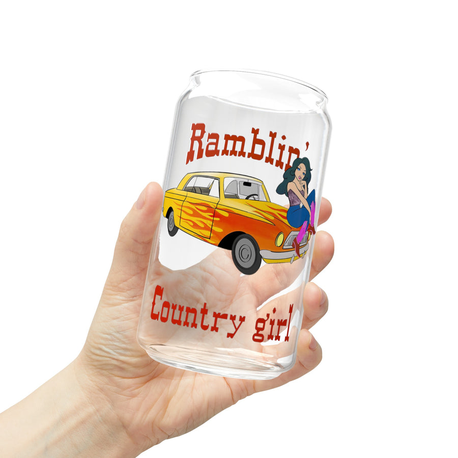 Ramblin Country Girl Sipper Glass, 16oz