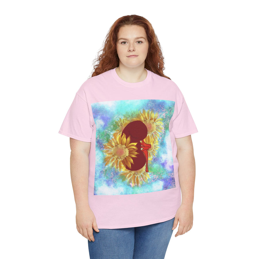 Floral Kidney Unisex Heavy Cotton Tee