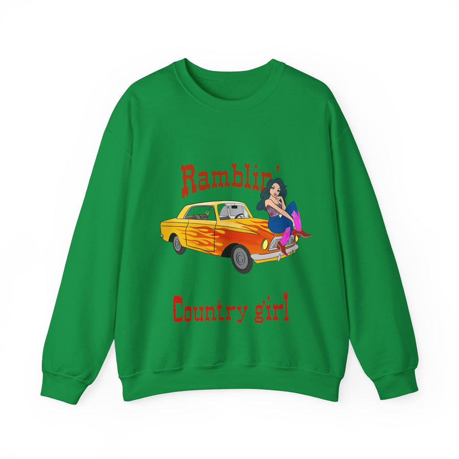 Ramblin Country Girl Unisex Heavy Blend™ Crewneck Sweatshirt