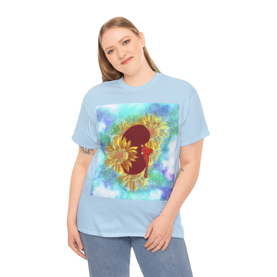 Floral Kidney Unisex Heavy Cotton Tee
