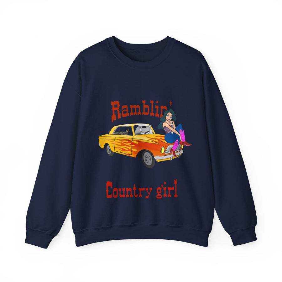 Ramblin Country Girl Unisex Heavy Blend™ Crewneck Sweatshirt