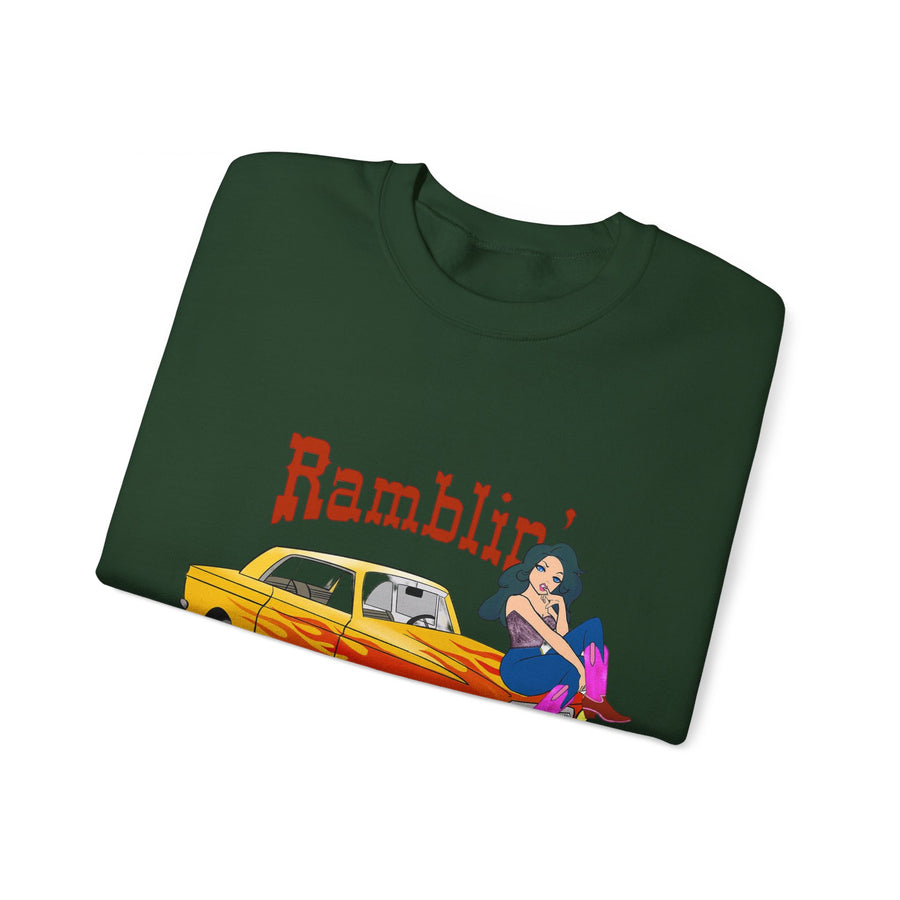 Ramblin Country Girl Unisex Heavy Blend™ Crewneck Sweatshirt