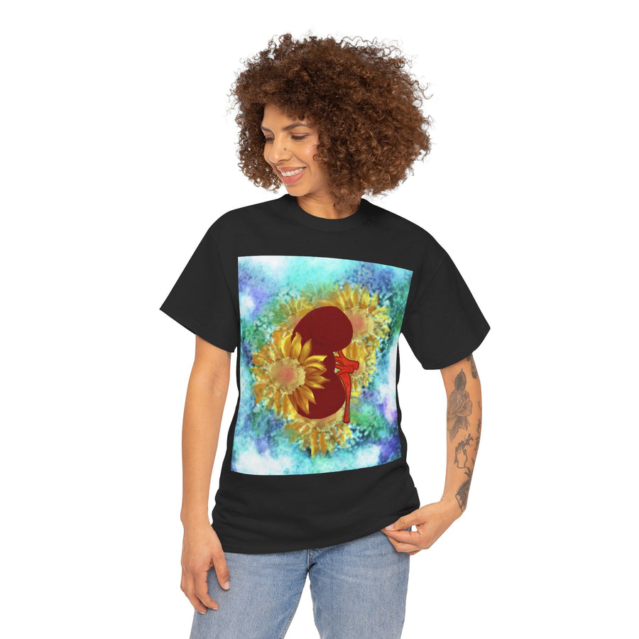 Floral Kidney Unisex Heavy Cotton Tee