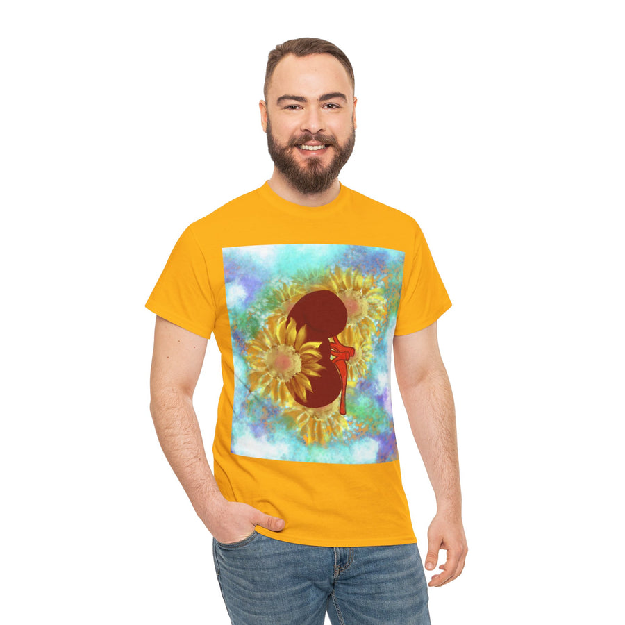 Floral Kidney Unisex Heavy Cotton Tee