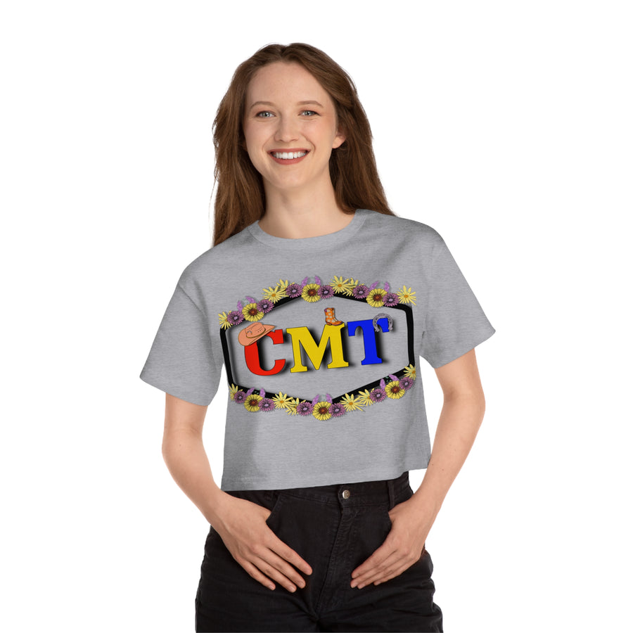 CMT Floral Champion Women's Heritage Cropped T-Shirt