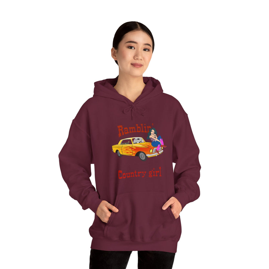 Ramblin Country Girl Unisex Heavy Blend™ Hooded Sweatshirt