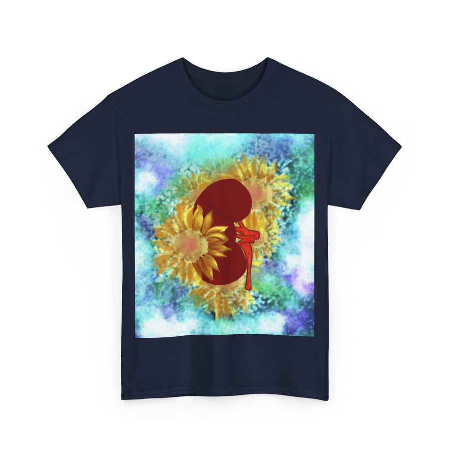 Floral Kidney Unisex Heavy Cotton Tee