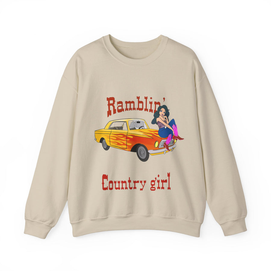 Ramblin Country Girl Unisex Heavy Blend™ Crewneck Sweatshirt