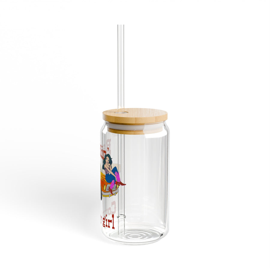 Ramblin Country Girl Sipper Glass, 16oz