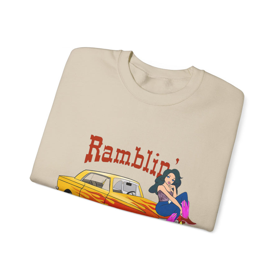 Ramblin Country Girl Unisex Heavy Blend™ Crewneck Sweatshirt