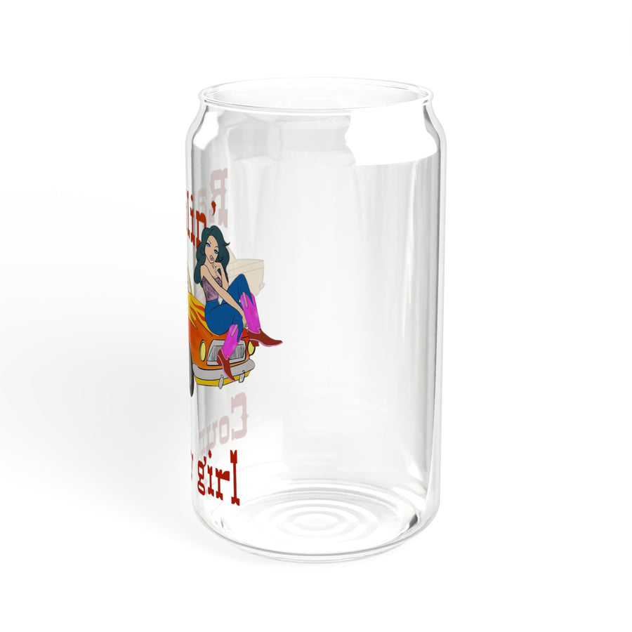 Ramblin Country Girl Sipper Glass, 16oz