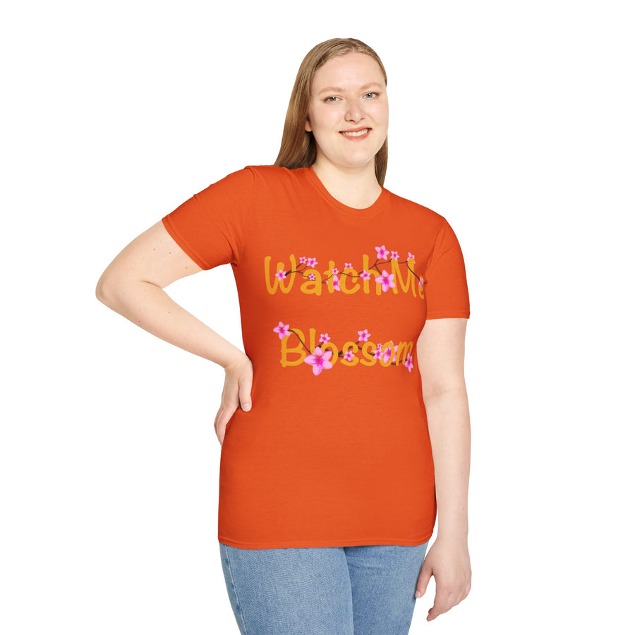 Watch Me Blossom Unisex Softstyle T-Shirt