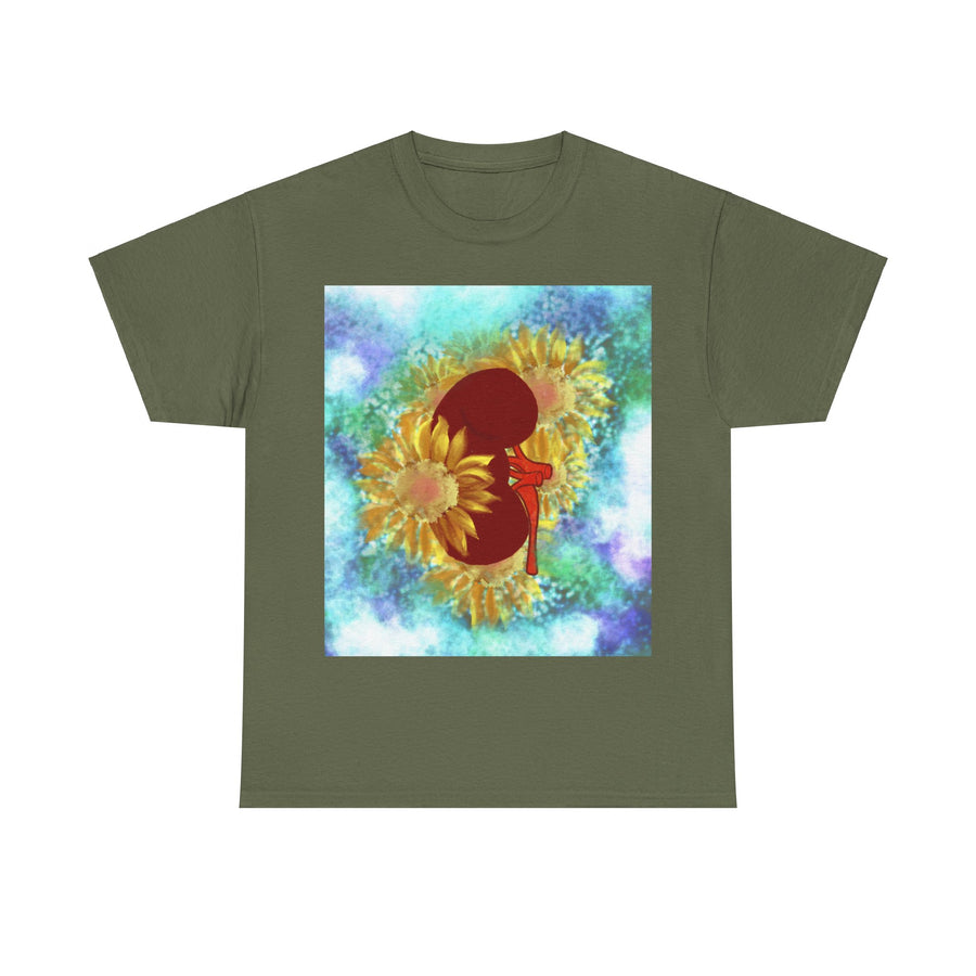 Floral Kidney Unisex Heavy Cotton Tee