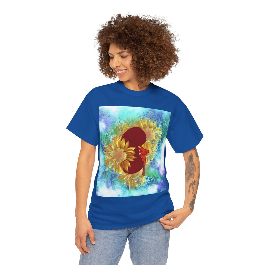 Floral Kidney Unisex Heavy Cotton Tee
