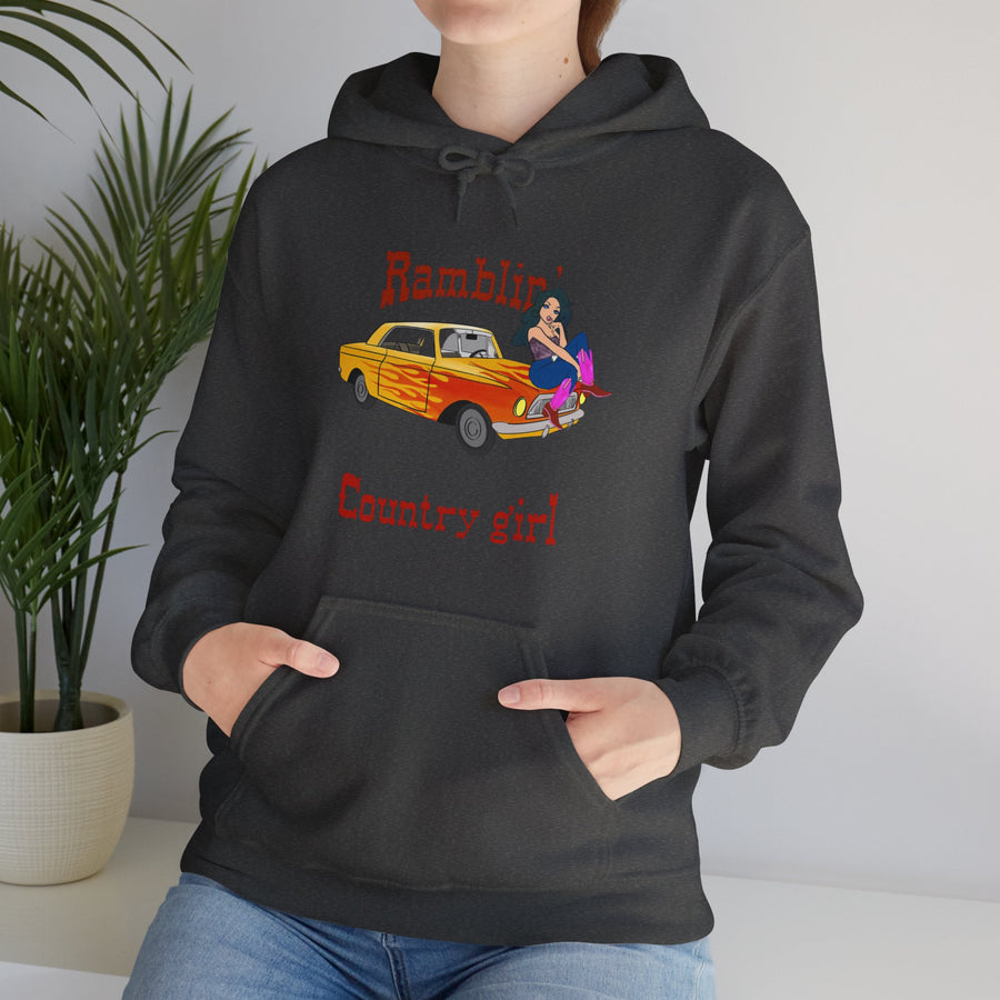 Ramblin Country Girl Unisex Heavy Blend™ Hooded Sweatshirt
