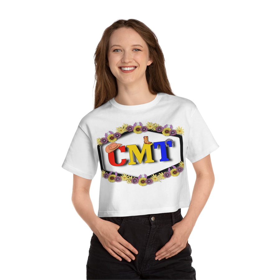 CMT Floral Champion Women's Heritage Cropped T-Shirt