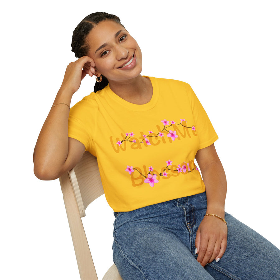 Watch Me Blossom Unisex Softstyle T-Shirt