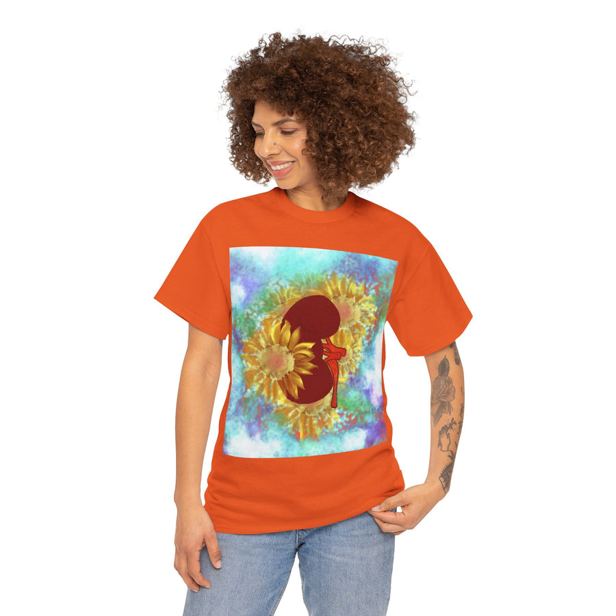 Floral Kidney Unisex Heavy Cotton Tee