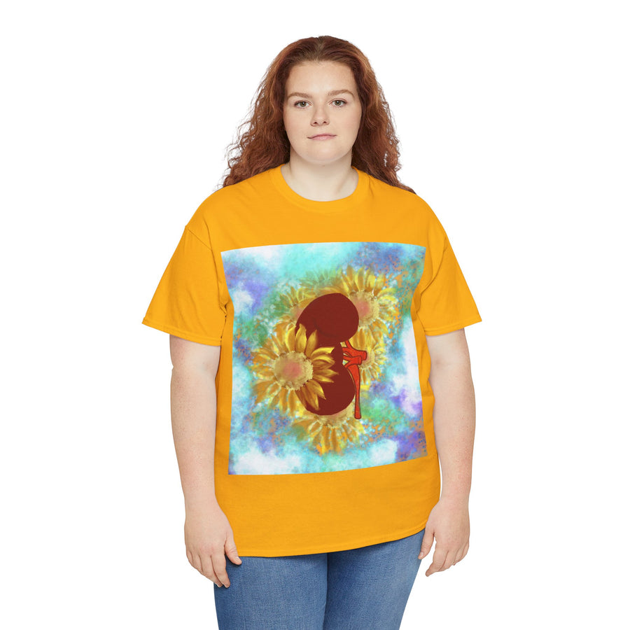 Floral Kidney Unisex Heavy Cotton Tee