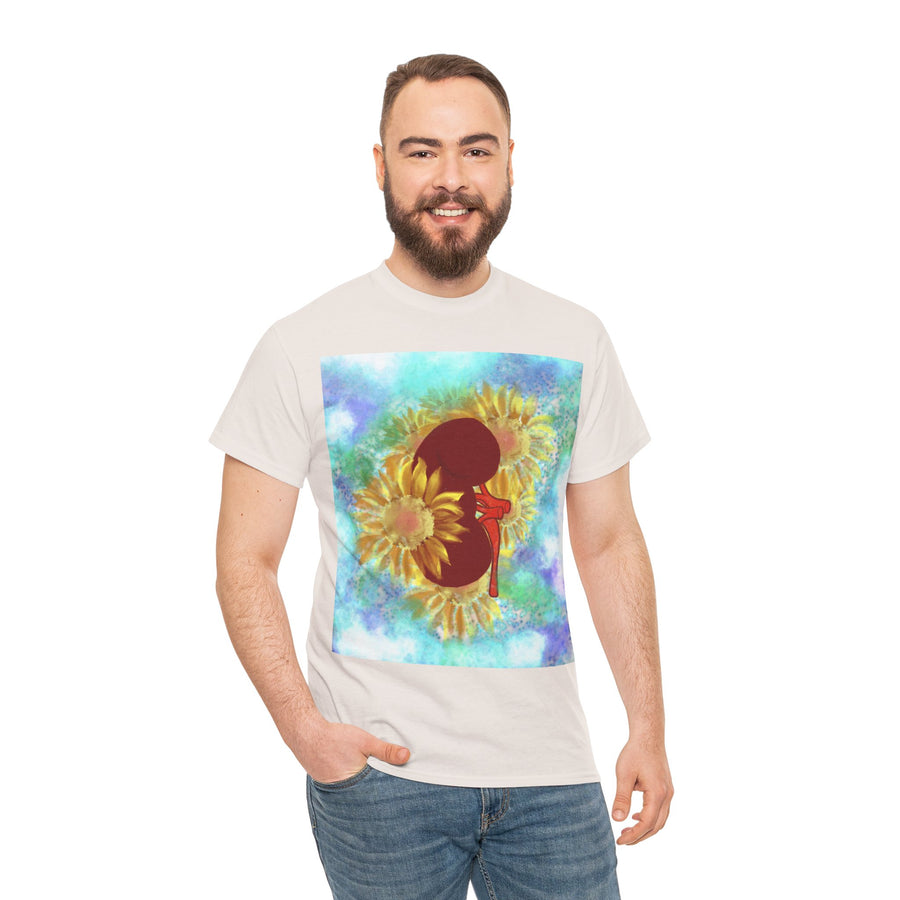 Floral Kidney Unisex Heavy Cotton Tee