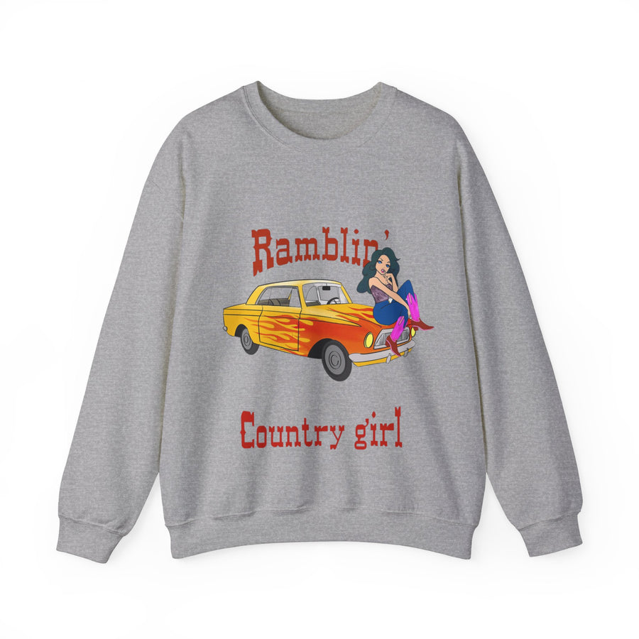 Ramblin Country Girl Unisex Heavy Blend™ Crewneck Sweatshirt
