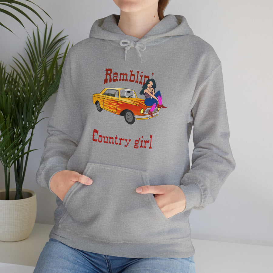 Ramblin Country Girl Unisex Heavy Blend™ Hooded Sweatshirt