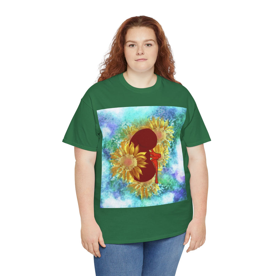Floral Kidney Unisex Heavy Cotton Tee