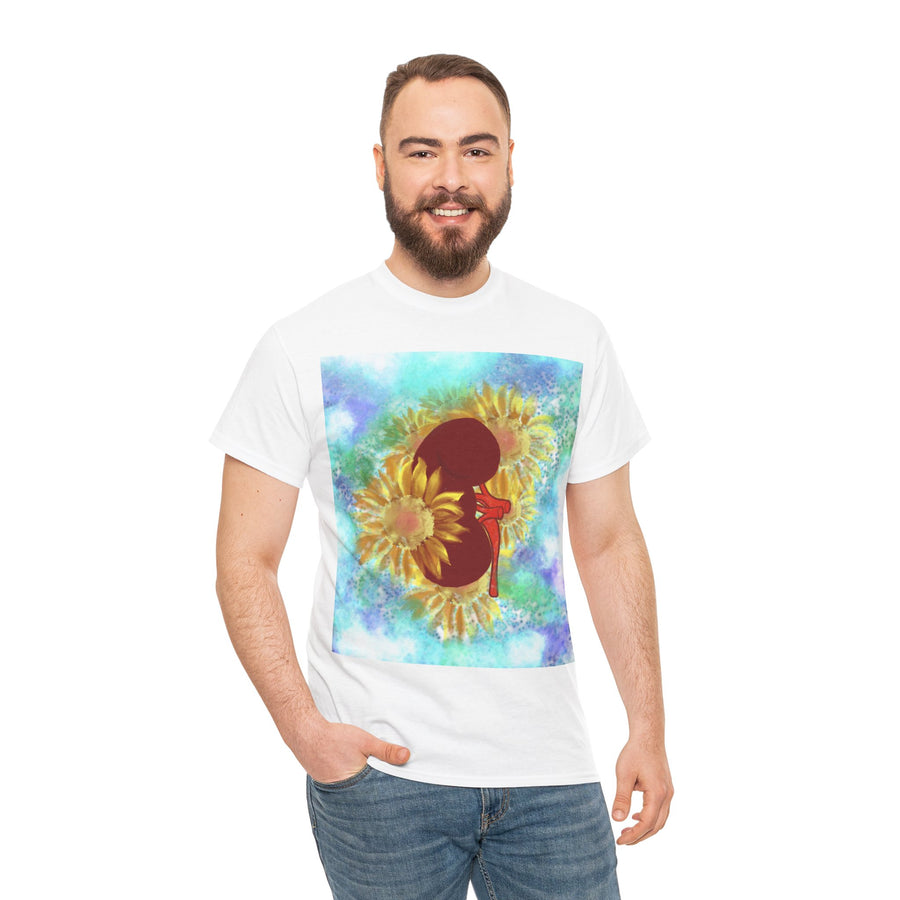 Floral Kidney Unisex Heavy Cotton Tee