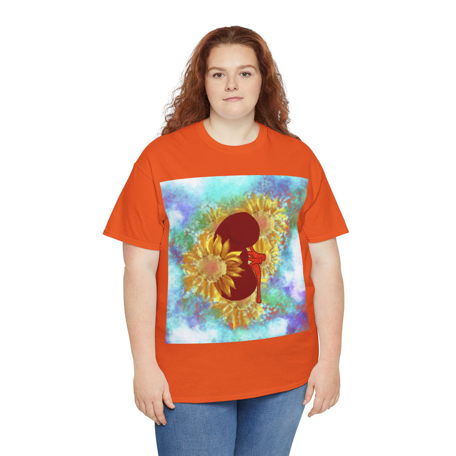 Floral Kidney Unisex Heavy Cotton Tee
