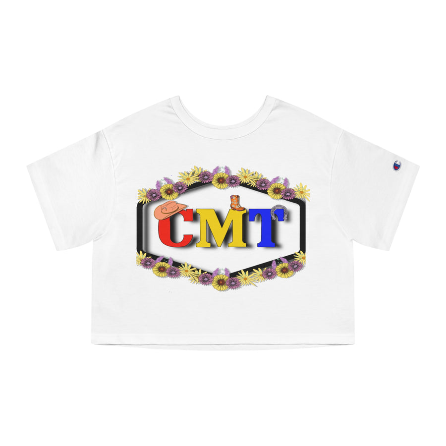 CMT Floral Champion Women's Heritage Cropped T-Shirt
