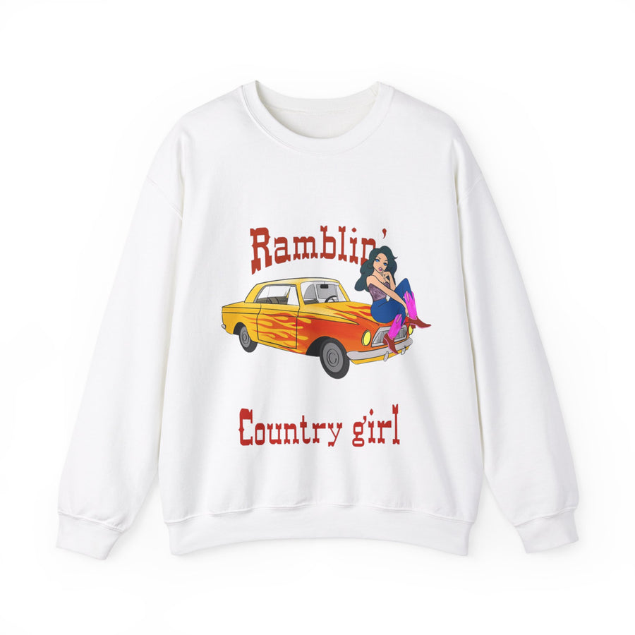 Ramblin Country Girl Unisex Heavy Blend™ Crewneck Sweatshirt