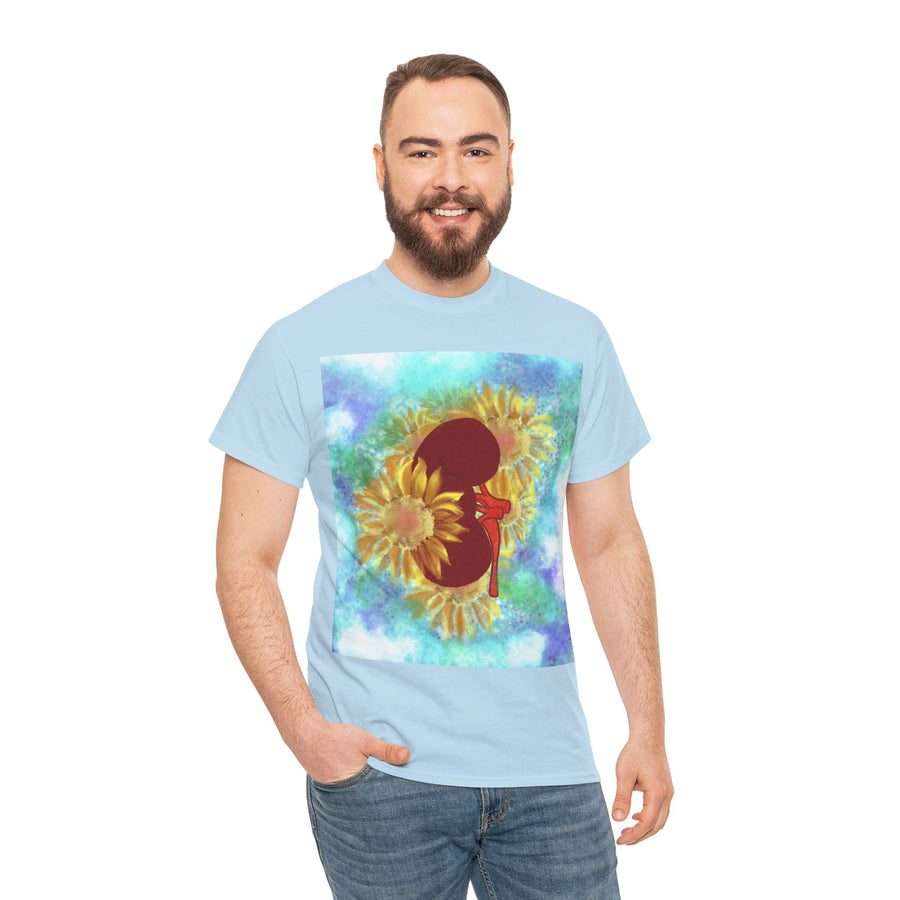 Floral Kidney Unisex Heavy Cotton Tee