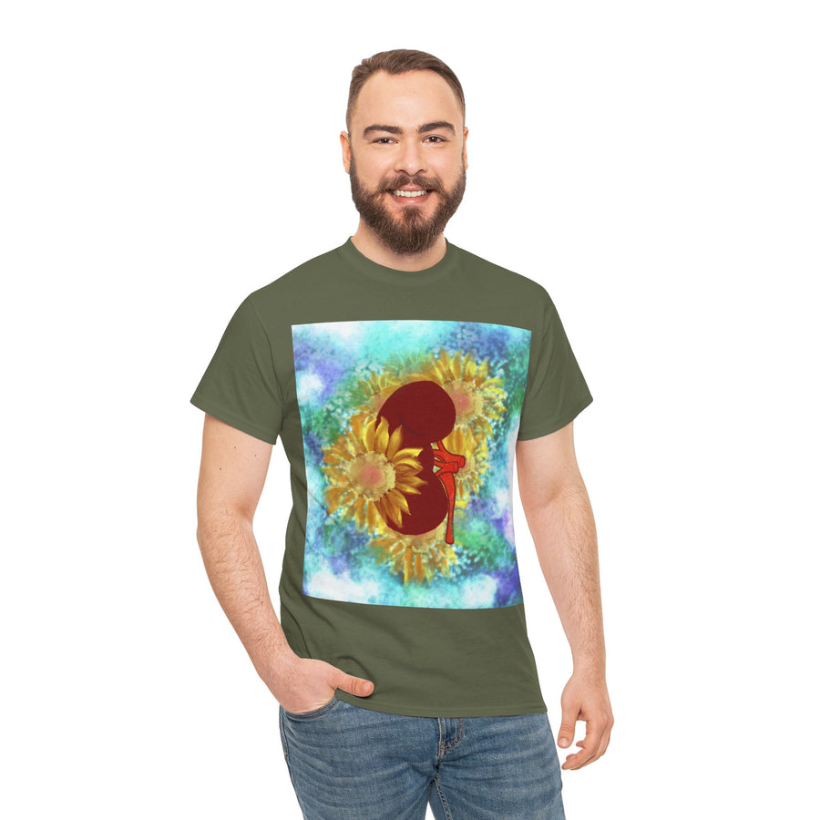 Floral Kidney Unisex Heavy Cotton Tee