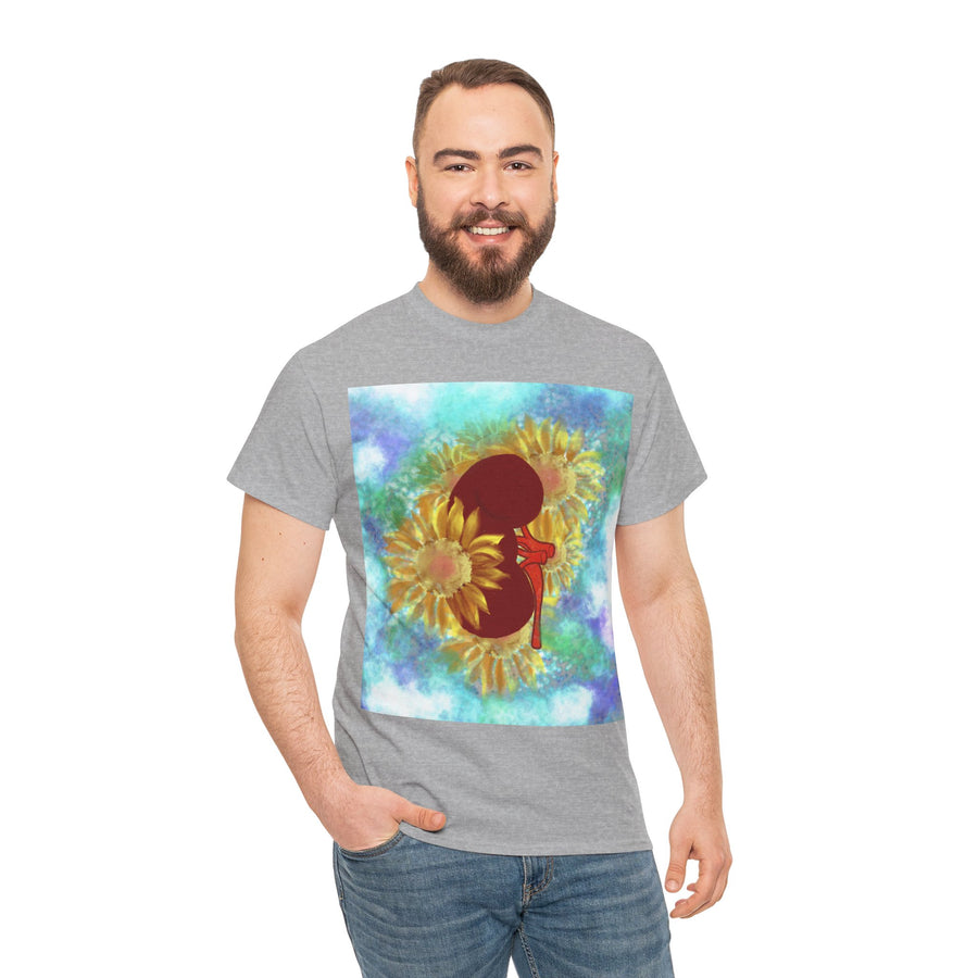 Floral Kidney Unisex Heavy Cotton Tee