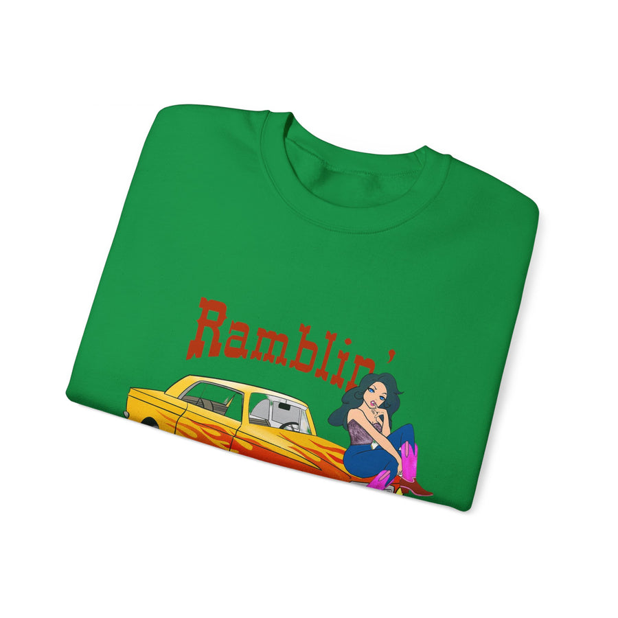 Ramblin Country Girl Unisex Heavy Blend™ Crewneck Sweatshirt