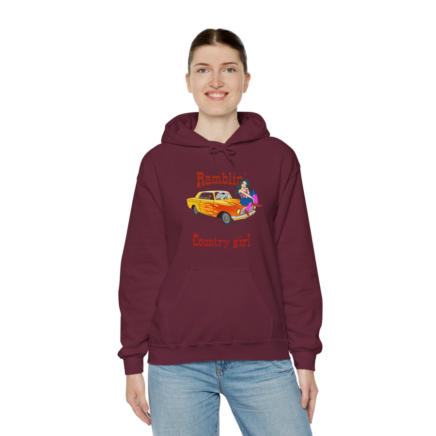 Ramblin Country Girl Unisex Heavy Blend™ Hooded Sweatshirt