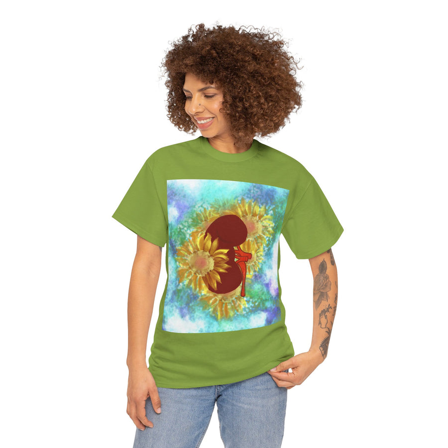 Floral Kidney Unisex Heavy Cotton Tee