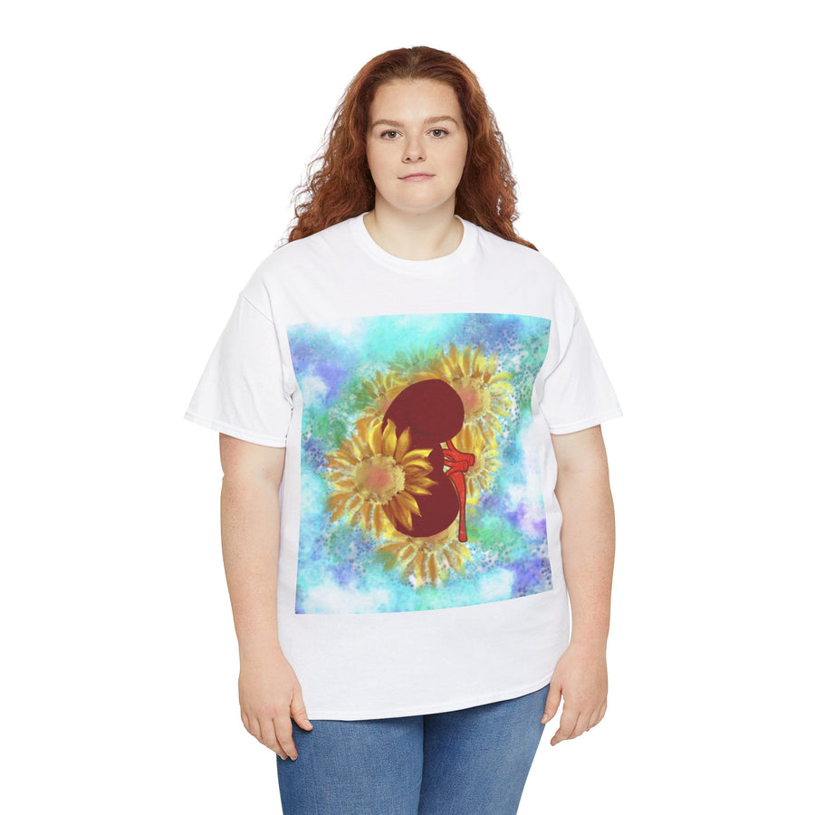 Floral Kidney Unisex Heavy Cotton Tee