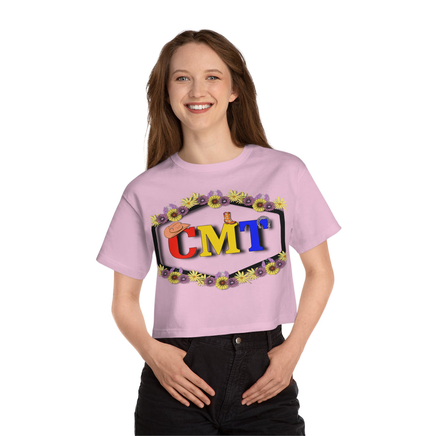 CMT Floral Champion Women's Heritage Cropped T-Shirt