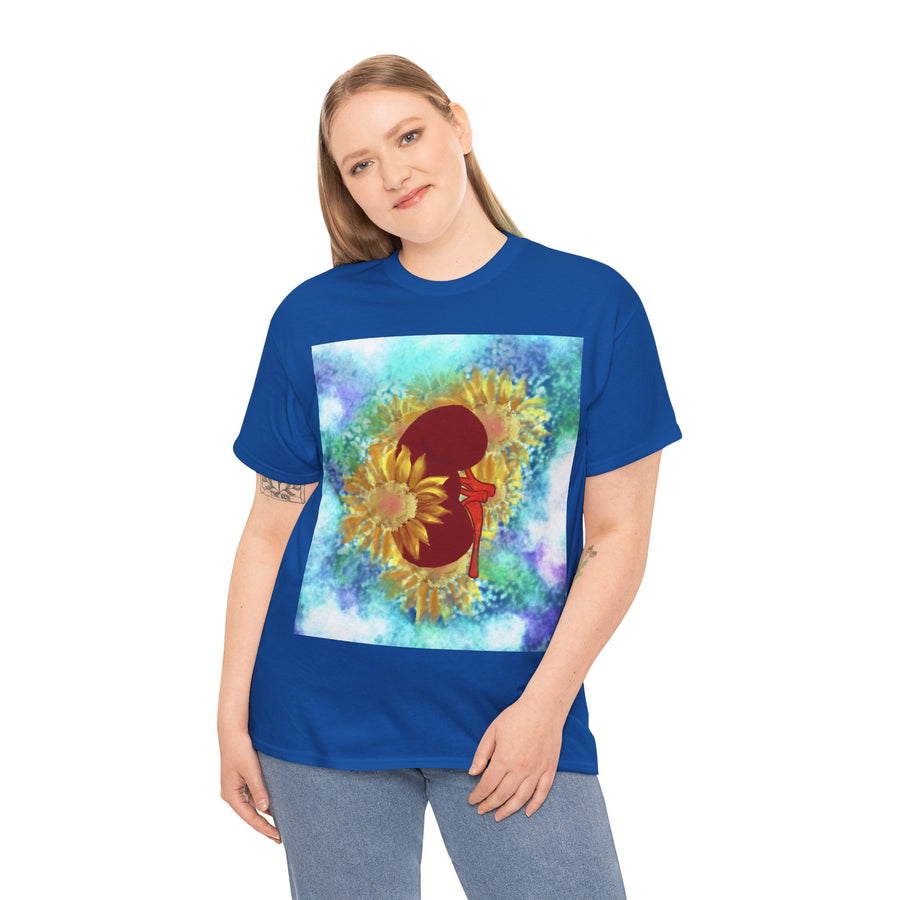 Floral Kidney Unisex Heavy Cotton Tee