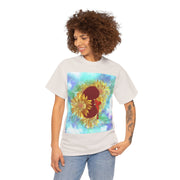 Floral Kidney Unisex Heavy Cotton Tee