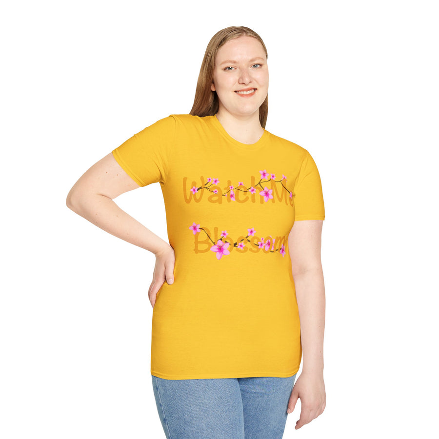 Watch Me Blossom Unisex Softstyle T-Shirt